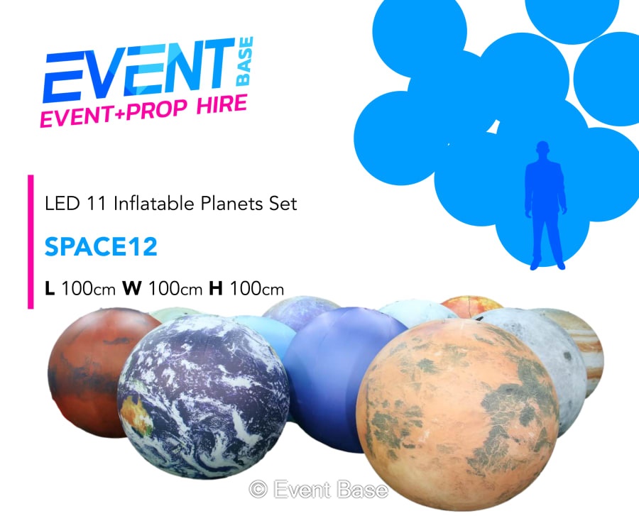 Gigantic Inflatable Planets 7' LED Illuminated Moon Satellite Imagery