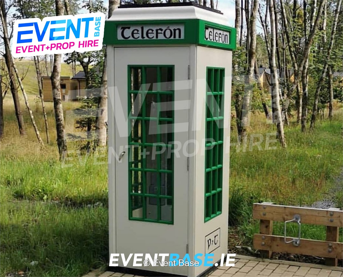 Old Irish Telephone Box Prop Hire Ireland | P&T Telefón Photo Booth